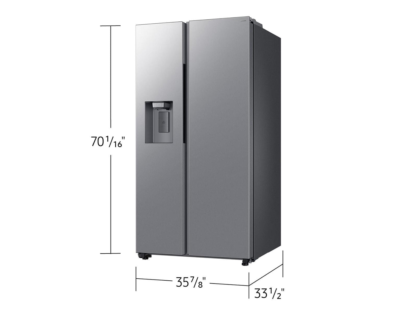 Samsung RS70H27SDR Bespoke AI Side-by-Side Sphere Ice™  External Water & Ice Dispenser  27 cu.ft.