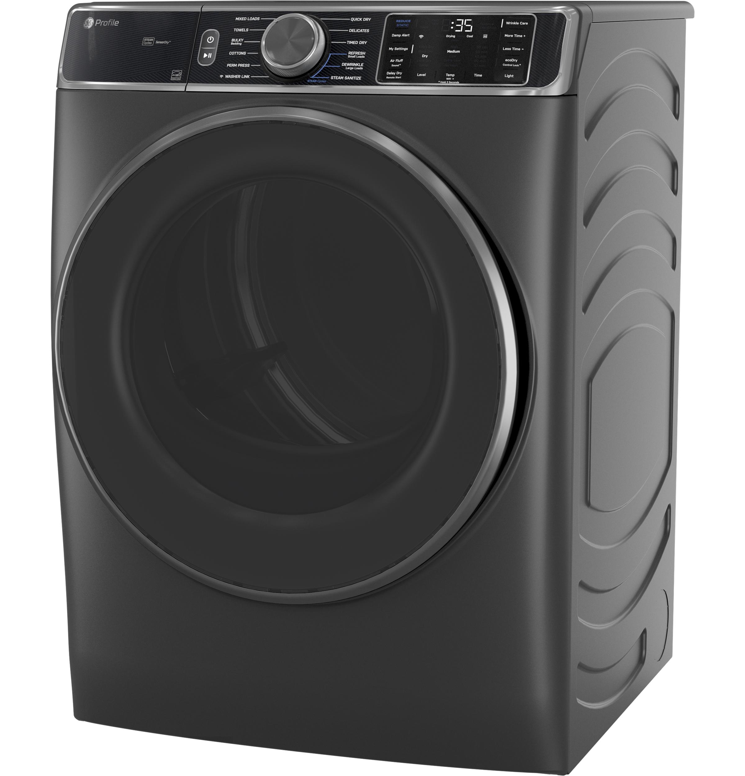 PFD95ESPWDS GE Profile™ ENERGY STAR® 7.8 cu. ft. Capacity Smart Front Load Electric Dryer with Steam and Sanitize Cycle