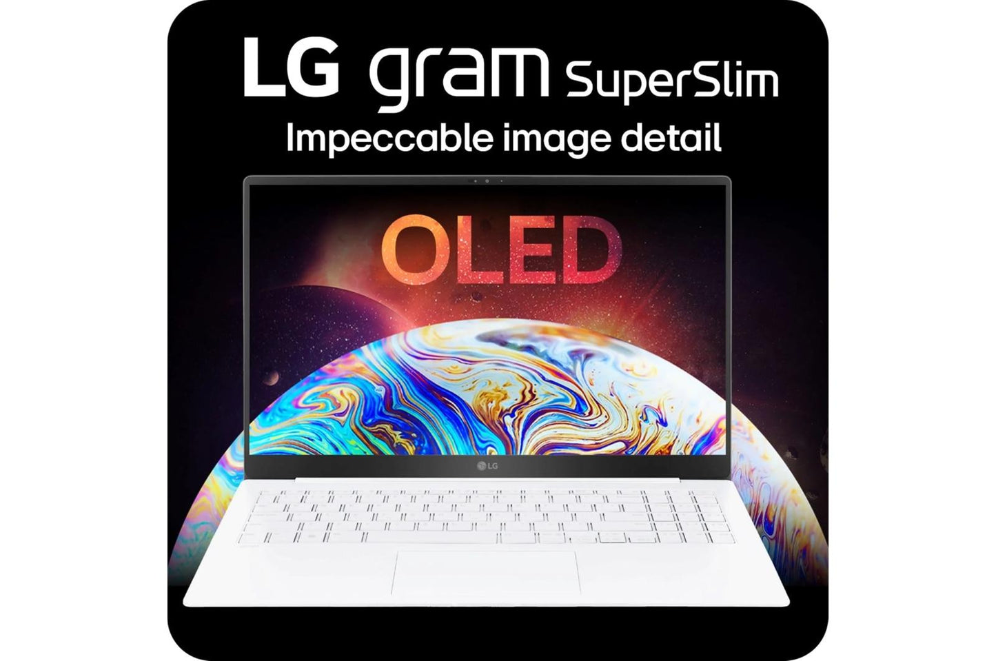15Z90STGAAW4U1 LG gram SuperSlim 15.6 Inch OLED Thin and Lightweight Laptop, Intel® Evo™ Edition- AI-enabled Intel® Core™ Ultra 5 processor, Windows 11 Home, 16GB RAM, 512GB SSD, White