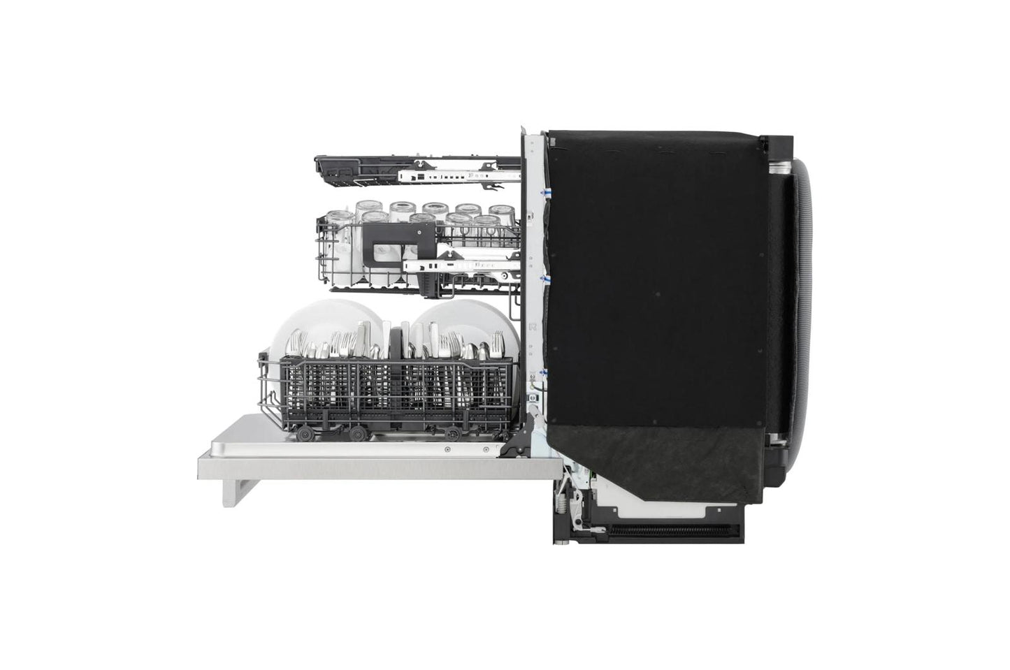 SDNTHS72S LG STUDIO FlushFit™ Dishwasher with 1-Hour Wash & Dry, QuadWash® Pro, and Dynamic Heat Dry™ with AutoVent™ Dry