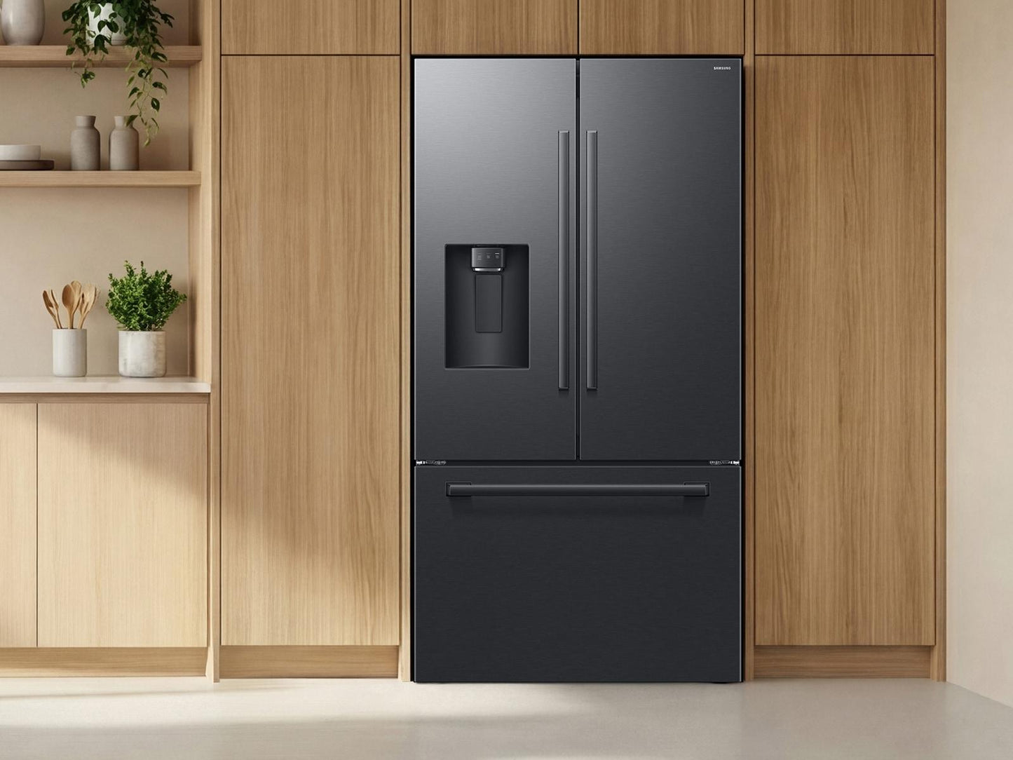 Samsung RF70H30GEE Bespoke AI 3-Door French Door Zero Clearance Fit  Sphere Ice™  29 cu. ft.