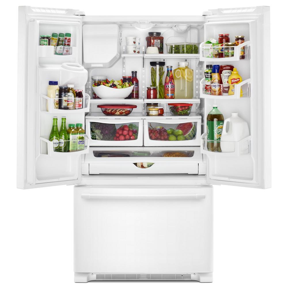 Maytag MFI2570FEW 36- Inch Wide French Door Refrigerator with PowerCold® Feature - 25 Cu. Ft.