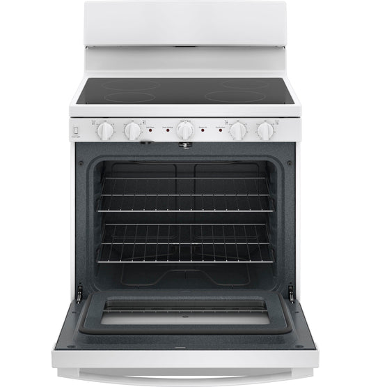 JB480DYWW GE® ENERGY STAR® 30" Free-Standing Electric Radiant Smooth Cooktop Range
