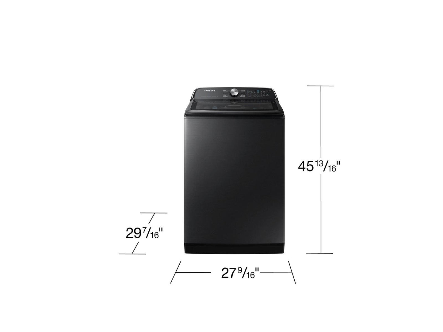 Samsung WA54CG7105AV Top Load Washer ActiveWave™ Agitator  Super Speed Wash  5.4 cu.ft.