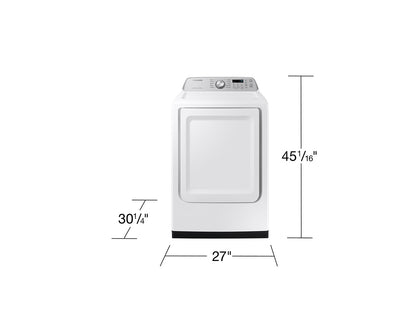Samsung DVE47CG3500W Top Load Electric Dryer Wi-Fi & SmartThings  Sensor Dry  7.4 cu.ft.