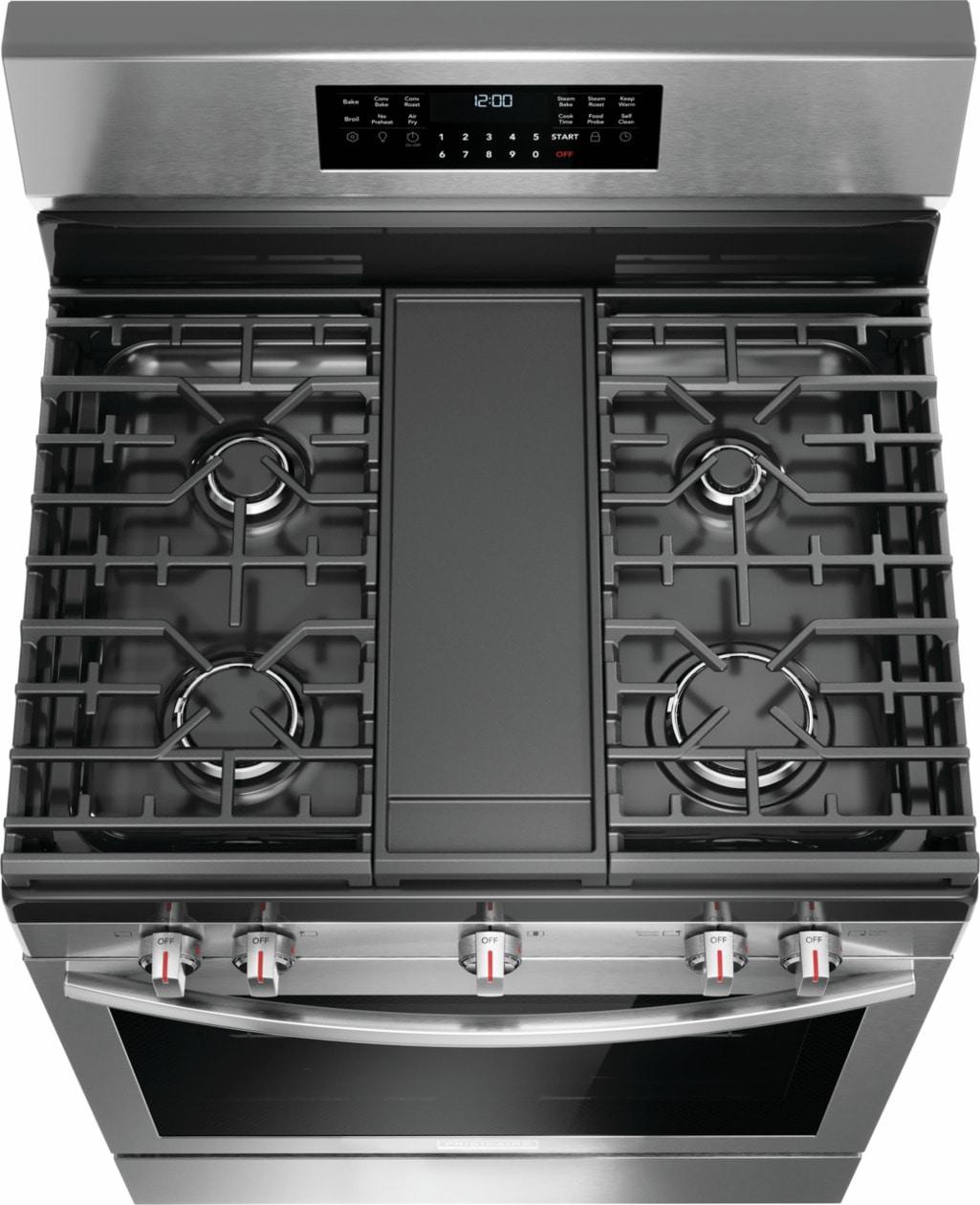 Frigidaire GCRG3060BF 30" Rear Control Gas Range with Total Convection