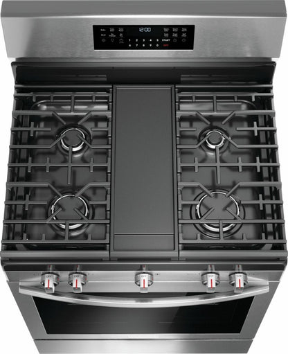 Frigidaire GCRG3060BF 30" Rear Control Gas Range with Total Convection