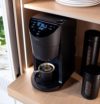 P7CGAAS6TBB GE Profile™ Smart Grind and Brew Coffee Maker with Podless Single Serve