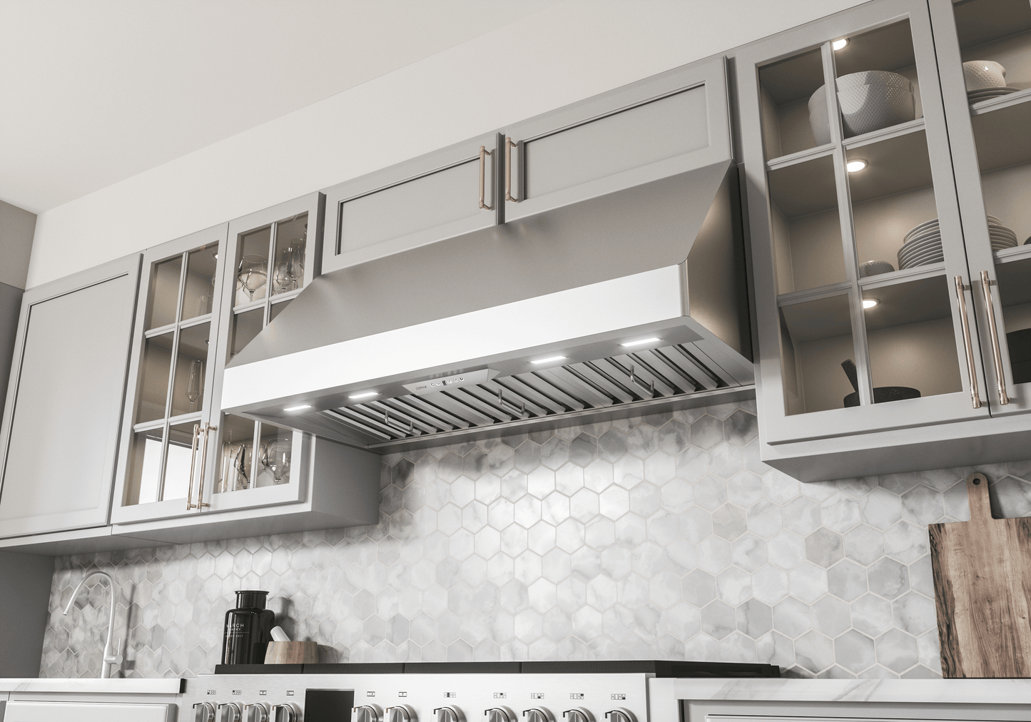 Zephyr AK7542CS Tempest II, 18in Wall, 42in, SS, LED, ACT