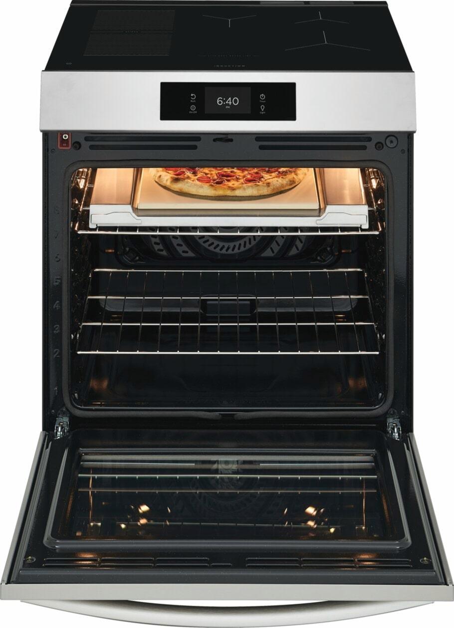 Frigidaire GCFI3070BF 30" Front Control Induction Range with Stone-Baked Pizza