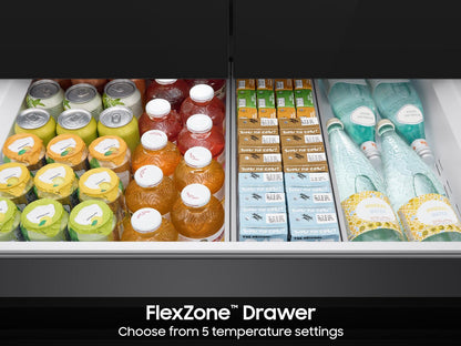 Samsung RF29BB86004M Bespoke 4-Door French Door Beverage Center™  Dual Ice Maker & Flex Zone™  29 cu.ft.