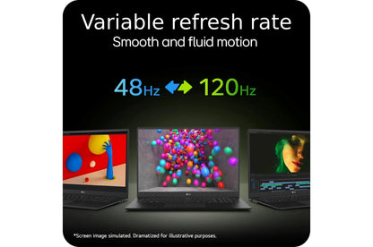 16T90SPKAAB6U1 LG gram Pro 16 Inch OLED 2-in-1 Thin and Lightweight Laptop, Intel® Evo™ Edition - AI-enabled Intel® Core™ Ultra 7 processor, Windows 11 Home, 16GB RAM, 1TB SSD, Black