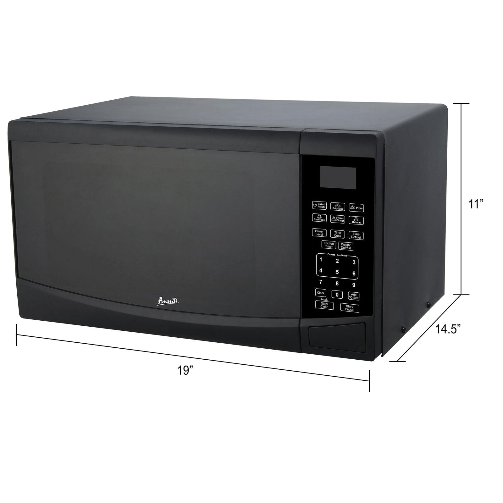 MT09V0W Avanti Countertop Microwave Oven, 0.9 cu. ft. - White / 0.9 cu. ft.