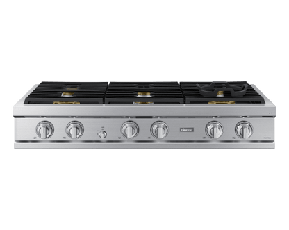 Dacor DTT48T960GS 48" Rangetop, Silver Stainless, Natural Gas/Liquid Propane