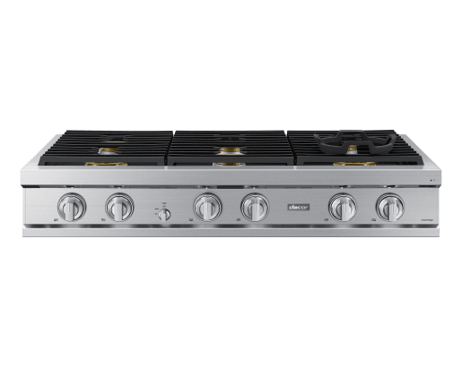 Dacor DTT48T960GS 48" Rangetop, Silver Stainless, Natural Gas/Liquid Propane