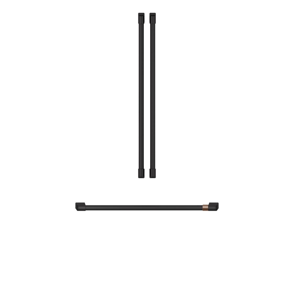 Cafe CXMA3H3PNFB CAF(EBACK)™ Refrigeration Handle Kit - Flat Black