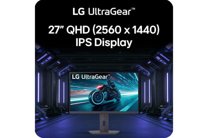 Lg 27G61ZBB 27 Inch UltraGear™ QHD 1440p IPS 200Hz 1ms AMD FreeSync Gaming Monitor