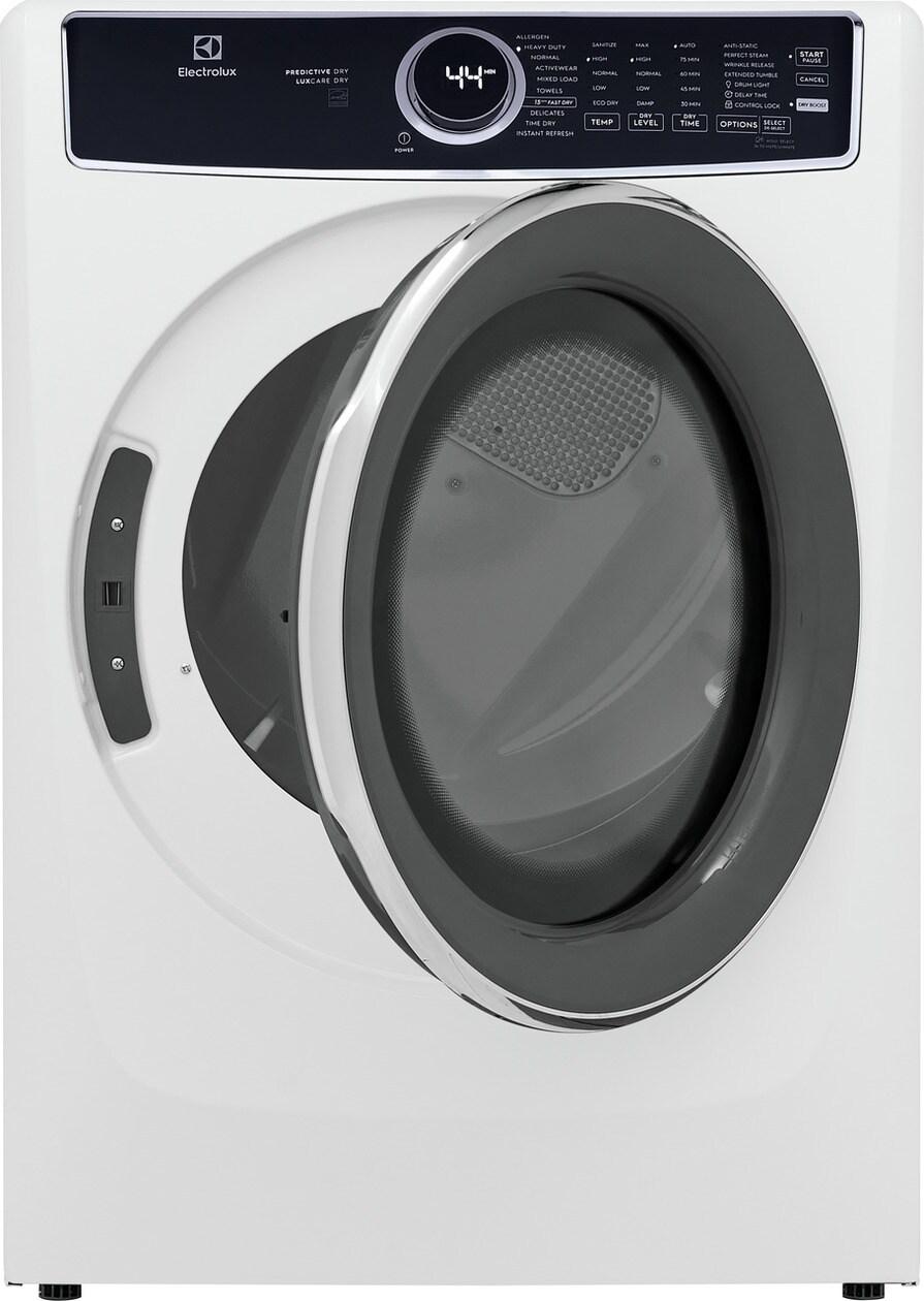 Electrolux ELFE7537AW Front Load Perfect Steam™ Electric Dryer with Predictive Dry™ and Instant Refresh - 8.0 Cu. Ft.