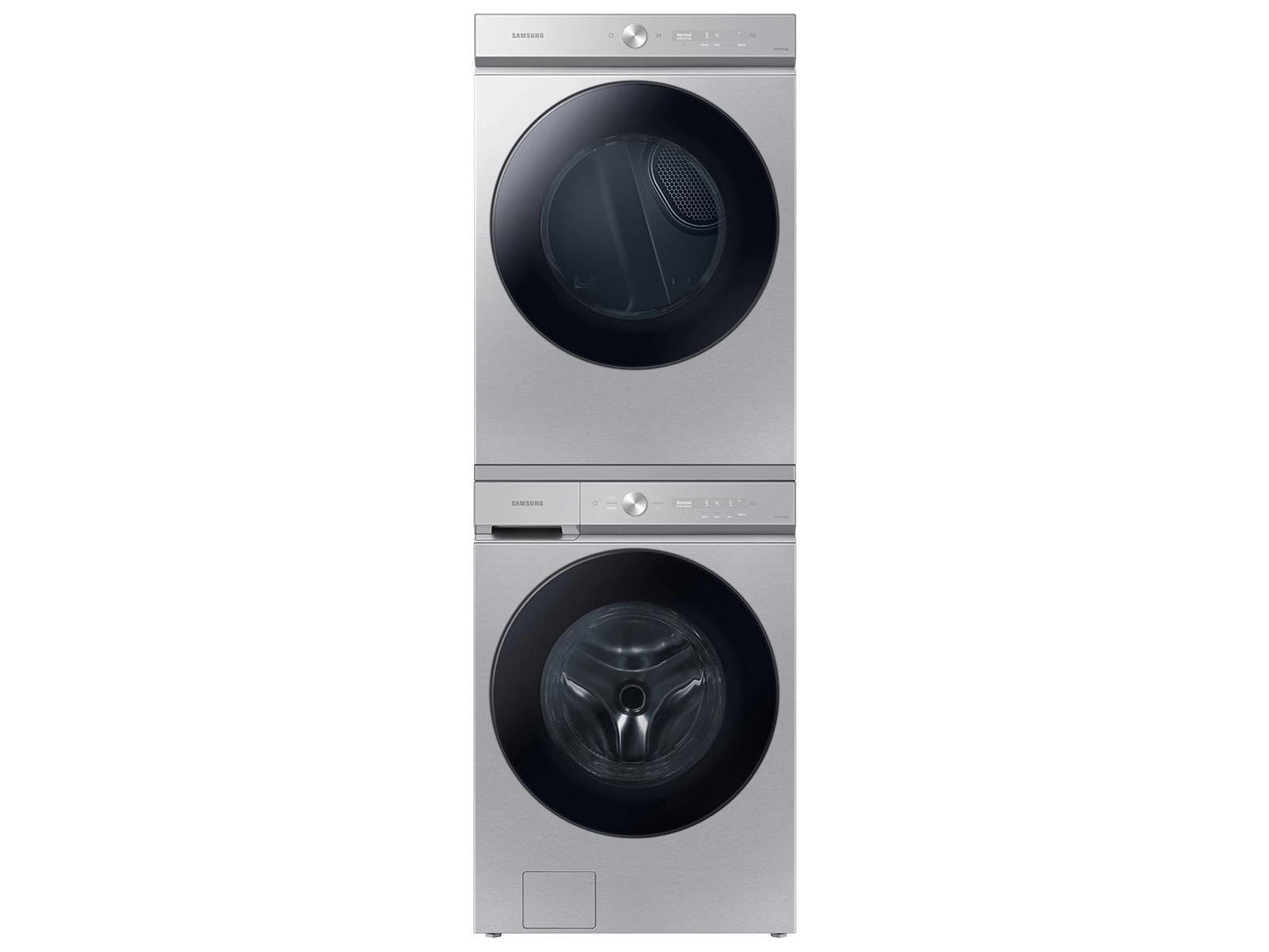 Samsung DVG53BB8700T Bespoke 7.6 cu. ft. Ultra Capacity Gas Dryer with Super Speed Dry and AI Smart Dial in Silver Steel