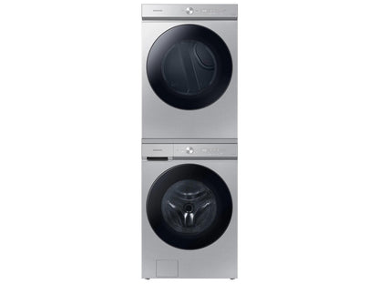 Samsung DVG53BB8700T Bespoke 7.6 cu. ft. Ultra Capacity Gas Dryer with Super Speed Dry and AI Smart Dial in Silver Steel
