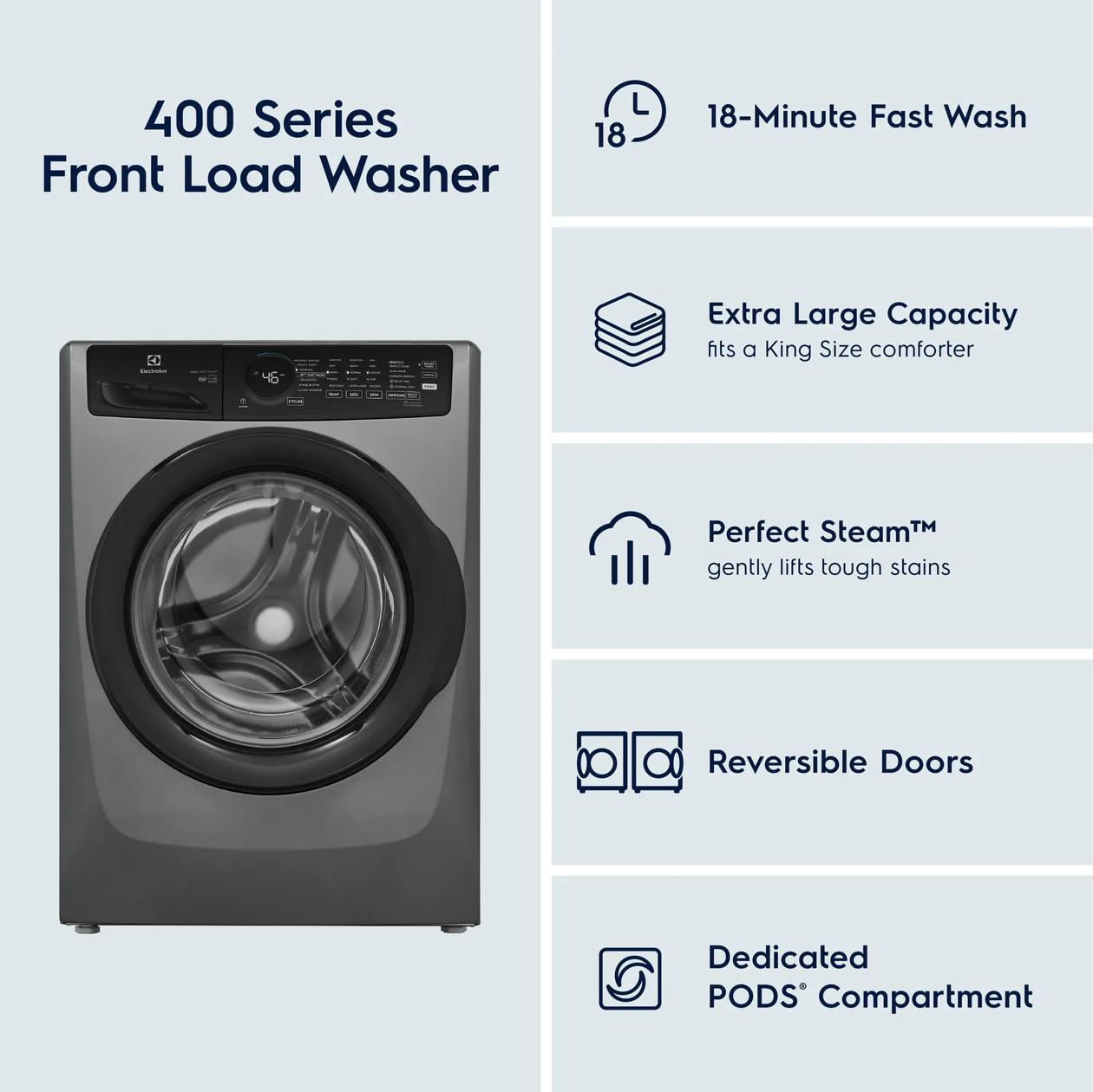 Electrolux ELFW7437AT Front Load Perfect Steam™ Washer with LuxCare® Wash - 4.5 Cu. Ft.