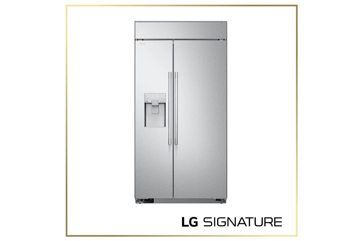 US26WBB92S LG SIGNATURE 26 cu. ft. Smart Side-by-Side Built-In Refrigerator with Ice & Water Dispenser