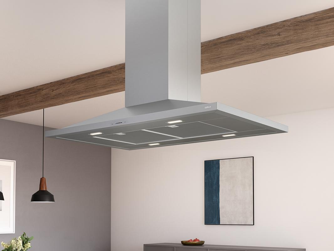 ZAZE42DS Anzio Island, 42in, SS, LED, 600 CFM w/ACT