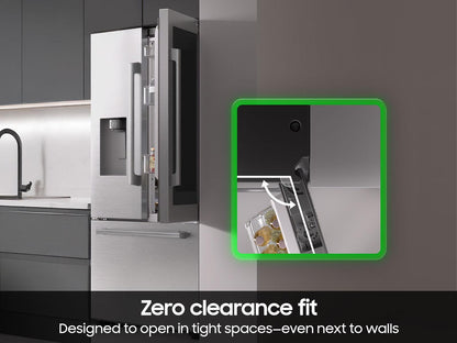 Samsung RF80H30CERAA Bespoke AI 3-Door French Door AutoView™  Zero Clearance Fit  29 cu. ft.