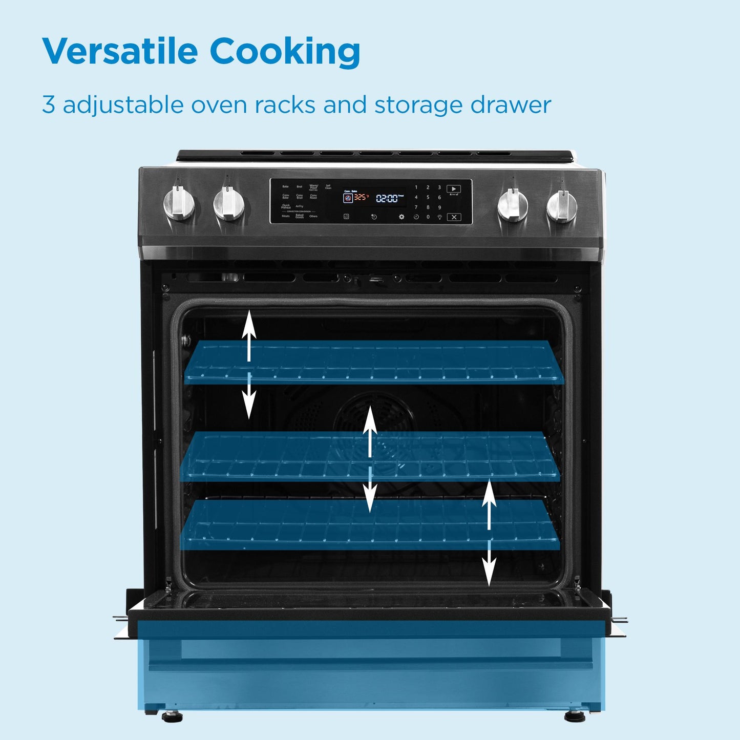 DIRC300BSS Danby 30"" Slide in Induction Range with LED Touch Control in Stainless Steel