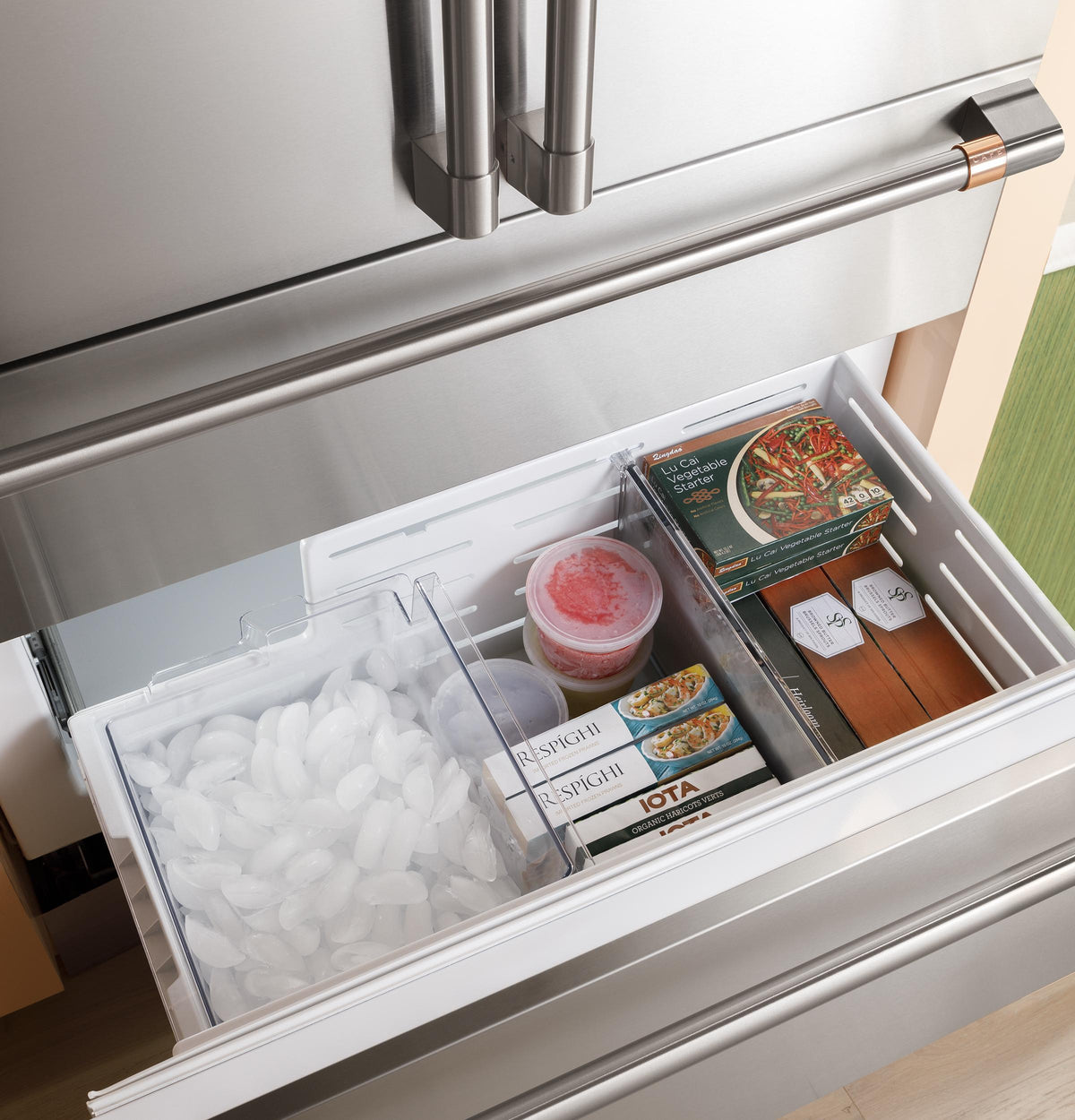 CIC36LK6ZII CAFE™ 36" Panel-Ready Integrated Bottom-Freezer Refrigerator - Left Swing