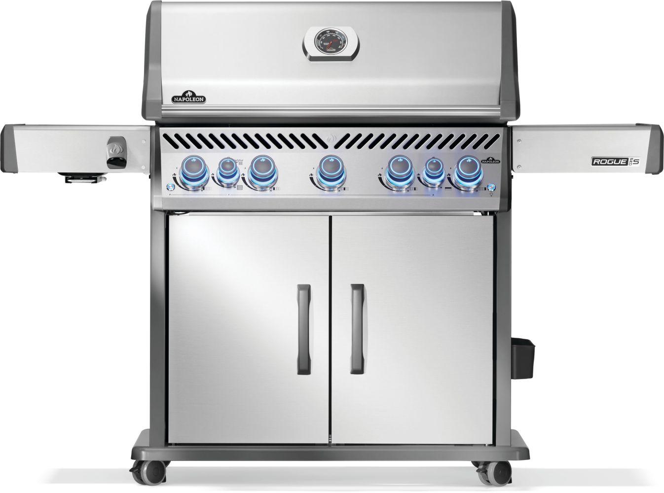 Napoleon Bbq RPS625RSIBNSS2 Rogue PRO-S 625 RSIB with Infrared Side and Rear Burner , Natural Gas, Stainless Steel