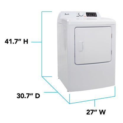 SED70D0W Avanti Front Load Electric Clothes Dryer, 7.0 cu. ft. Capacity - White / 7.0 cu. ft.