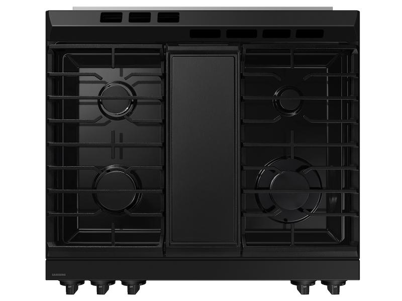 Samsung NSG6DG8300SR Bespoke 6.0 cu. ft. Smart Slide-In Gas Range with Air Fry & Precision Knobs in Stainless Steel