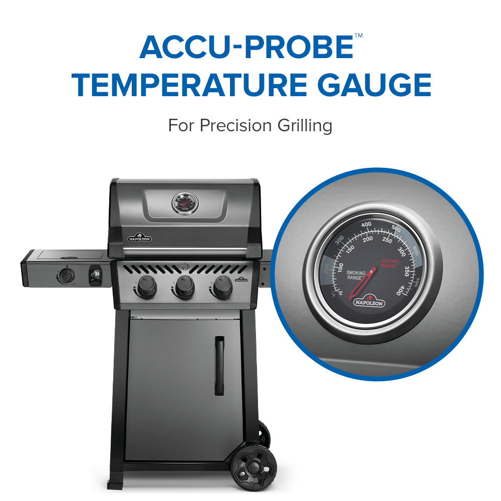 Napoleon Bbq F365DSBPGTECP Freestyle 365 SB with Range Side Burner , Propane, Graphite Grey