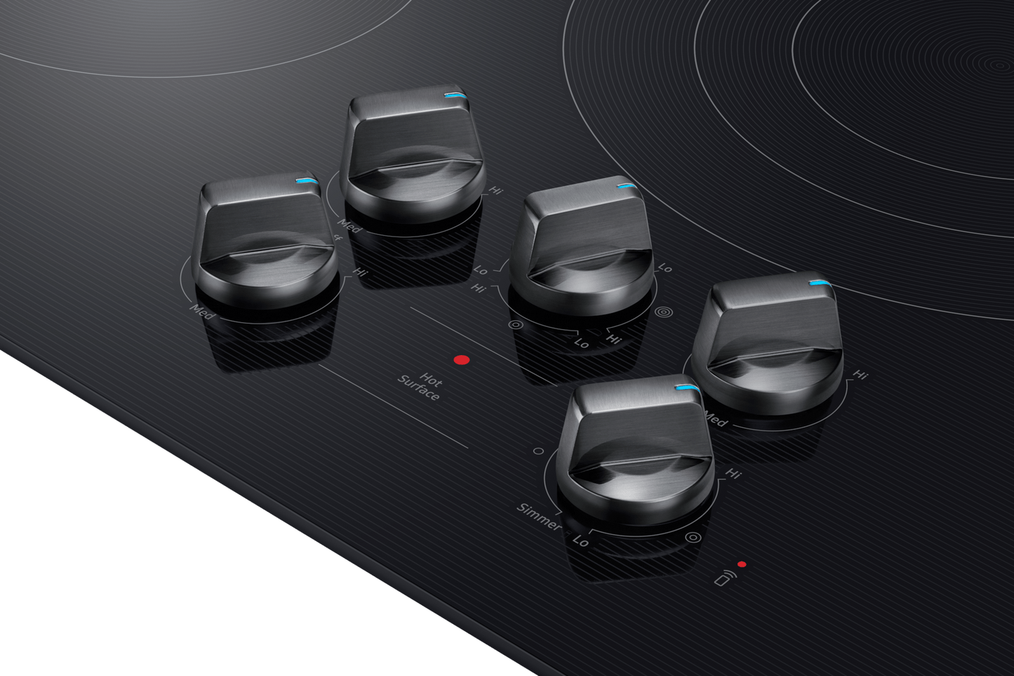 Samsung NZ36FG6432RK Electric Cooktop Illuminated Knobs  Wi-Fi  Rapid Boil