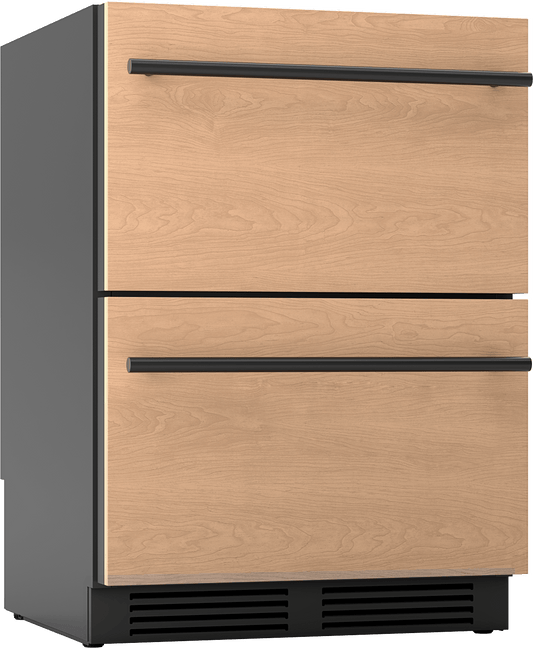 Zephyr PRRD24C2AP Presrv Refrigerator Drawers, 24in Compact, Panel Ready, 2 Zone