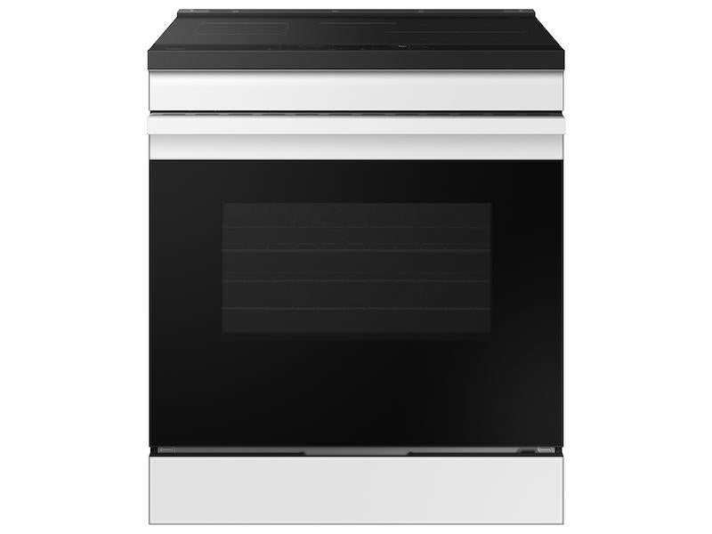 Samsung NSI6DB930012 Bespoke 6.3 cu. ft. Smart Slide-In Induction Range with Anti-Scratch Glass Cooktop & Air Fry in White Glass