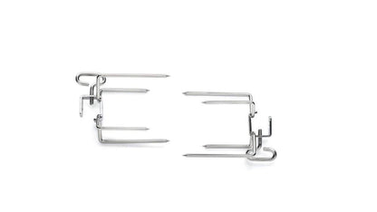 Napoleon Bbq 69001 Commercial Quality Rotisserie Forks Four Prongs, Set of Two