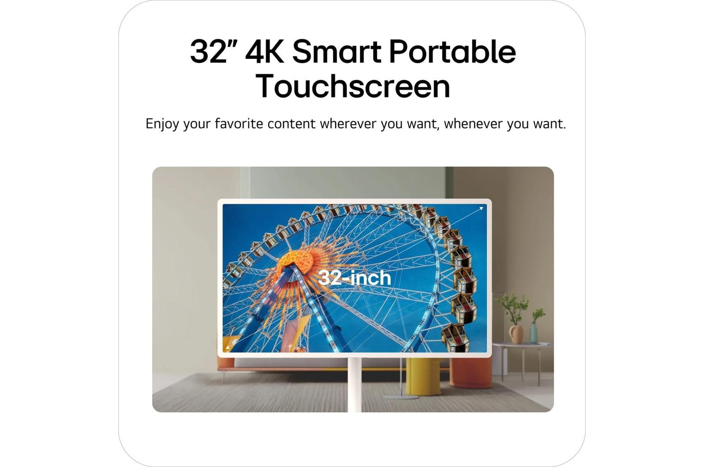 Lg 32LX6BWGA StanbyME 2 MAX 32 Inch Portable Smart Touch Screen with 4.5hr Battery