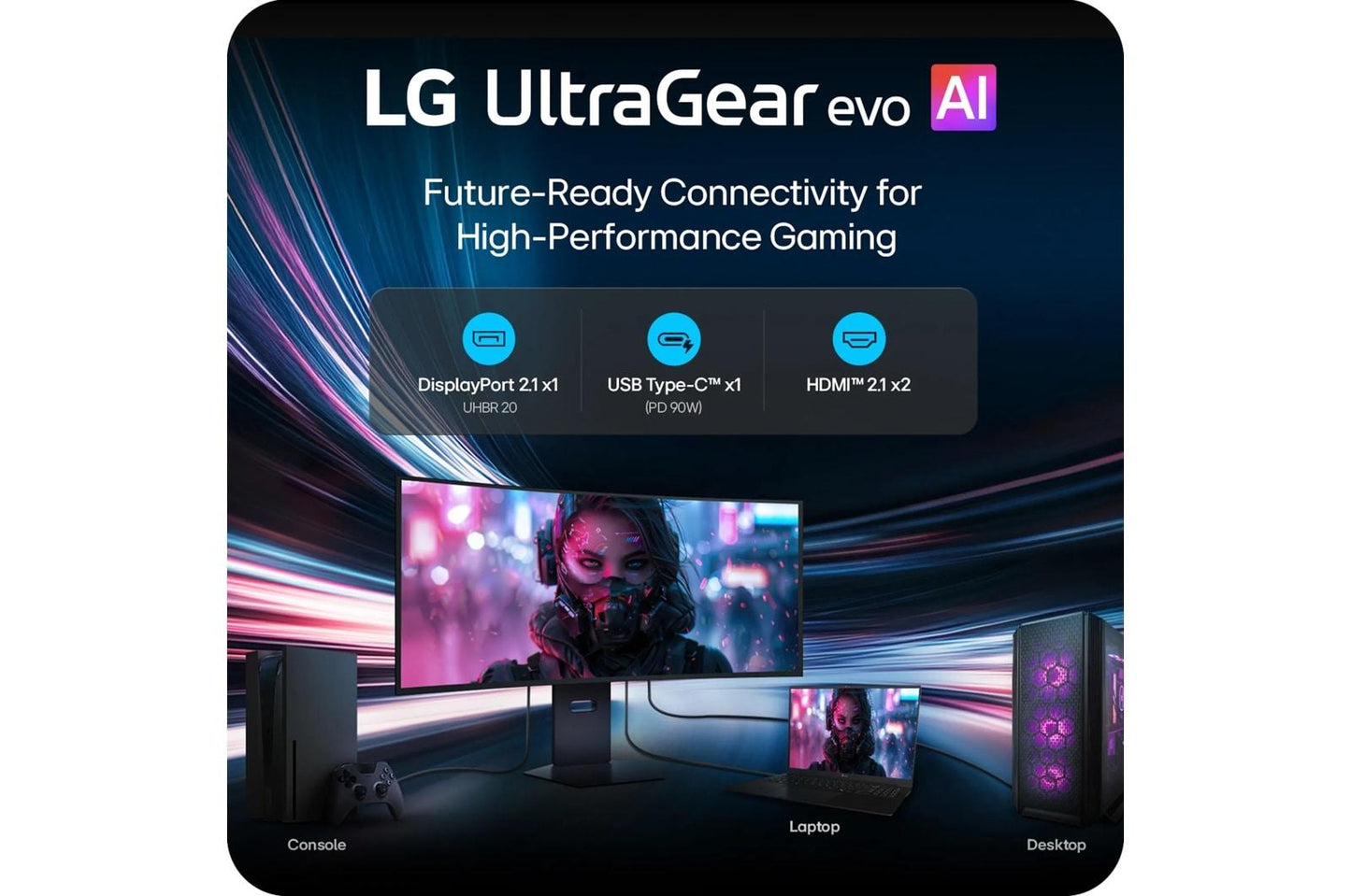Lg 39GX950BB 39 Inch UltraGear™ evo GX9, World's First 39" 5K2K OLED Gaming Monitor