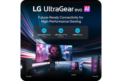 Lg 39GX950BB 39 Inch UltraGear™ evo GX9, World's First 39" 5K2K OLED Gaming Monitor