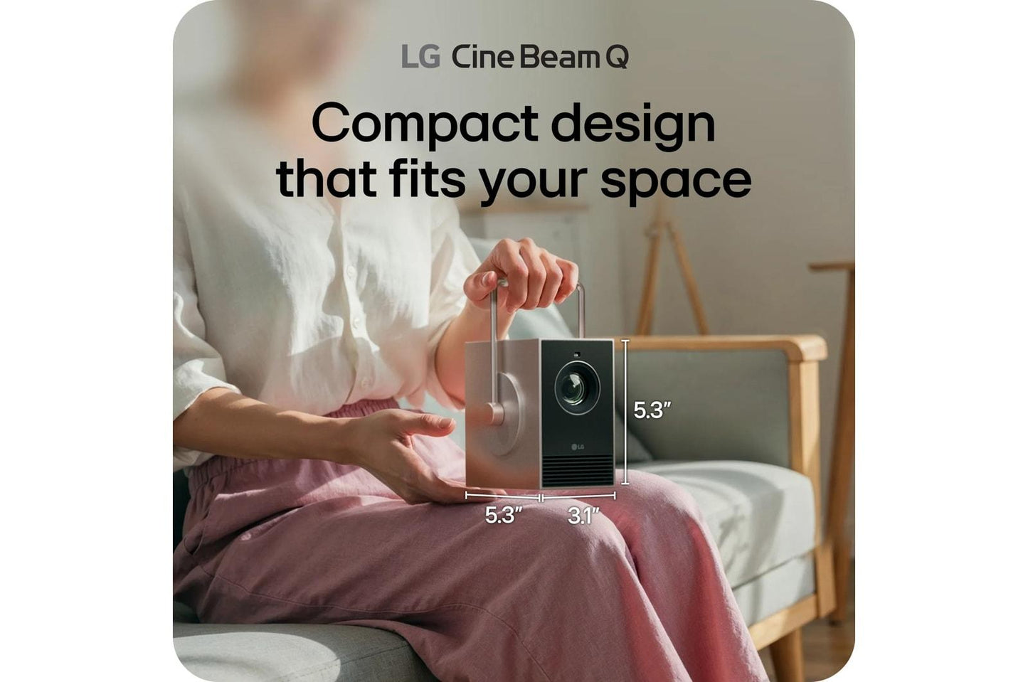 PU600U LG CineBeam Q 4K UHD Smart Portable Laser Projector PU600U (2026)