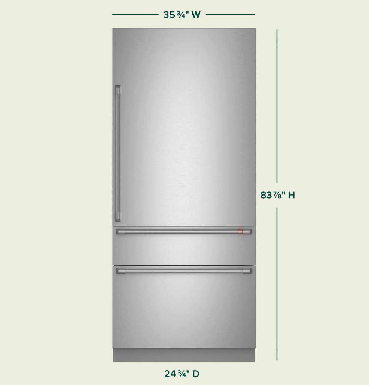 Cafe CIC36RP2VS1 Caf(eback)™ 36" Integrated Bottom-Freezer Refrigerator