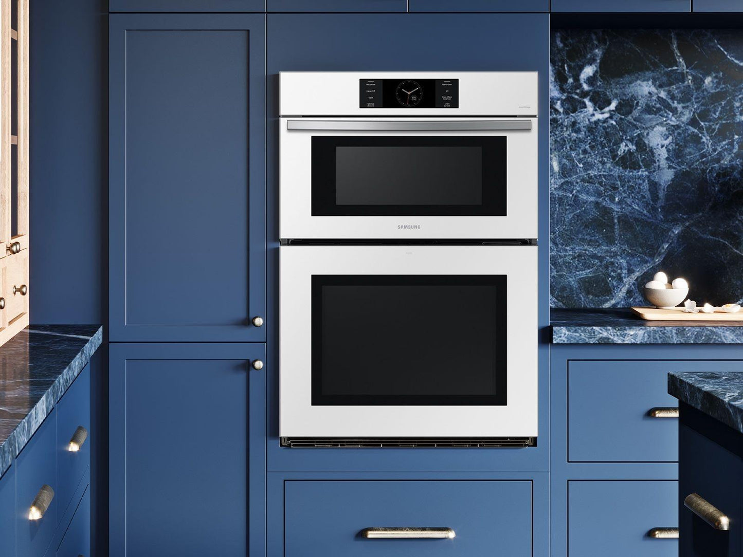 Samsung NQ70CB700D12 Bespoke Combi Wall Oven Dual Convection  Air Fry  1.9 cu.ft. & 5.1 cu.ft.