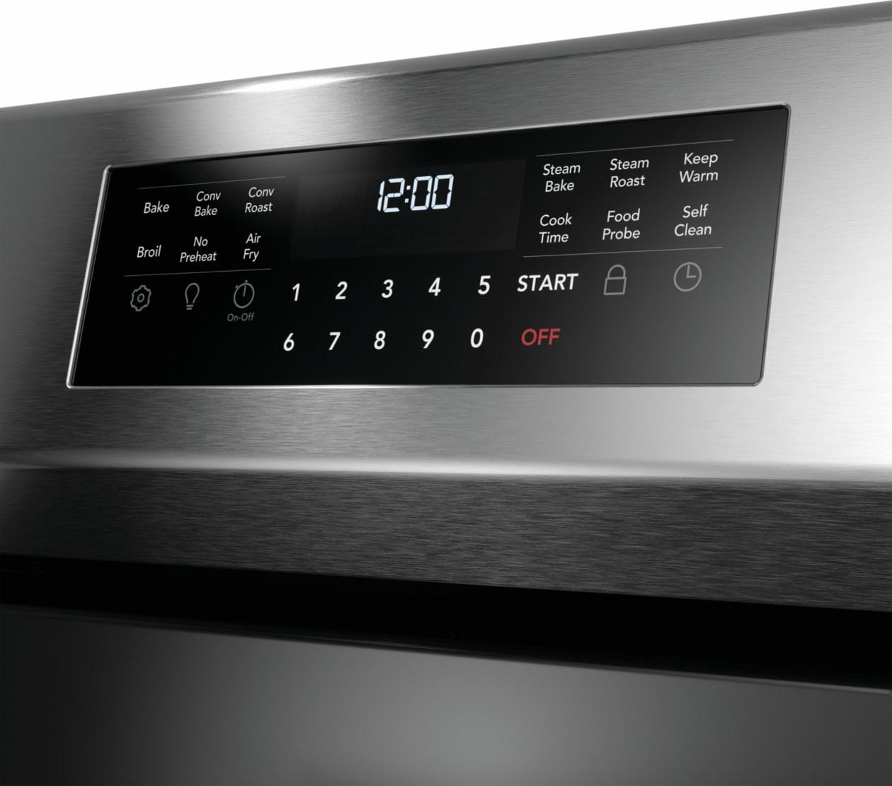 Frigidaire GCRE3060BF 30" Rear Control Electric Range with Total Convection