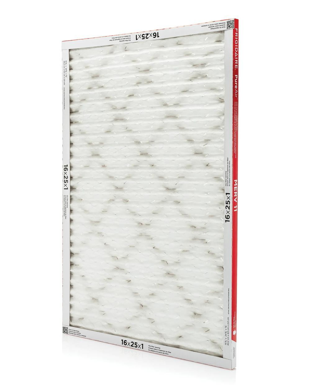 Frigidaire HVAC1625116 PureAir® 16" x 25" x 1" MERV 11 Premium Allergen Air Filter - 6 Pack