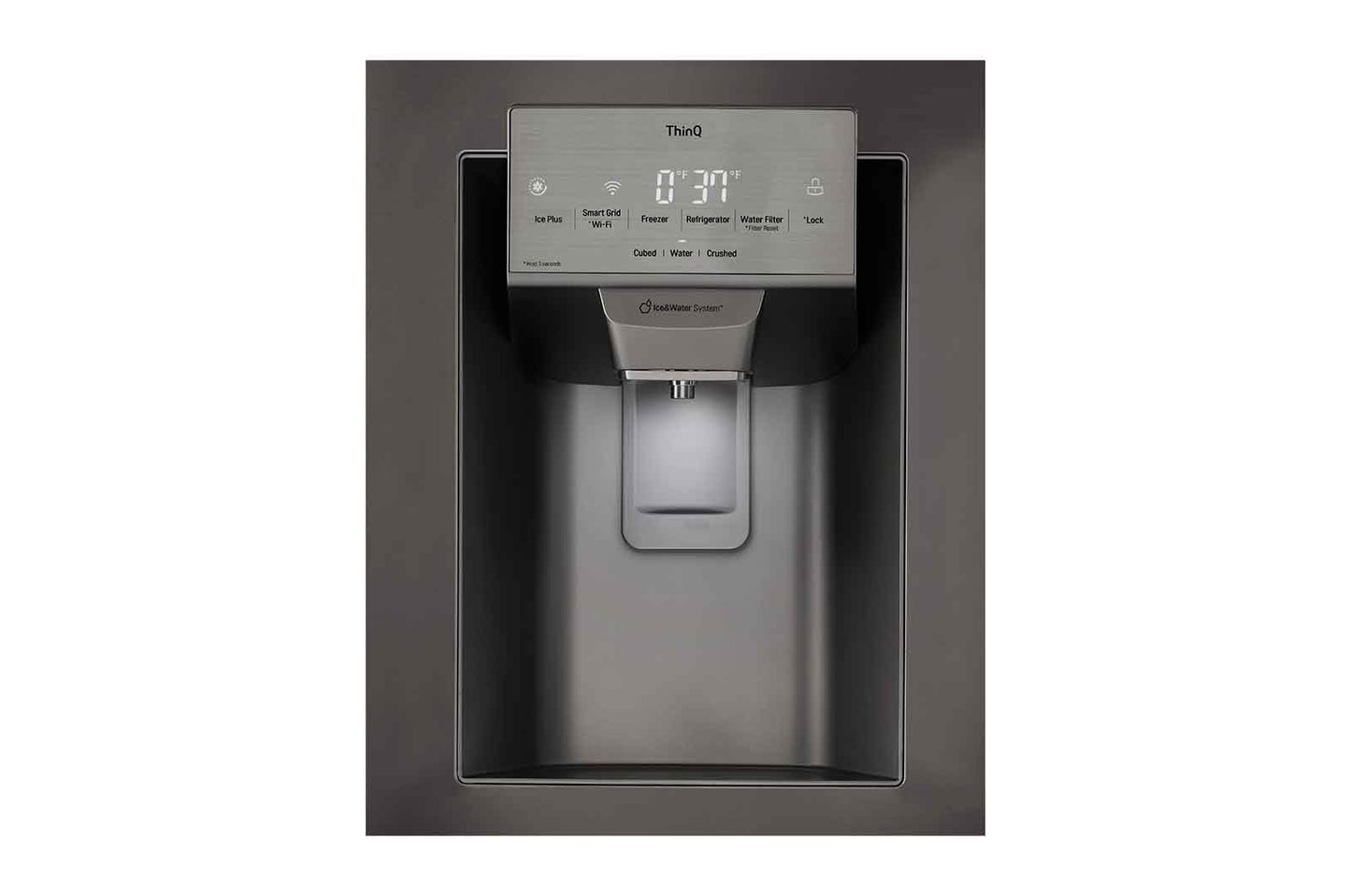 Lg LRFS28XBD 28 cu. ft. 3 Door French Door, Standard Depth, Ice and Water with Single Ice