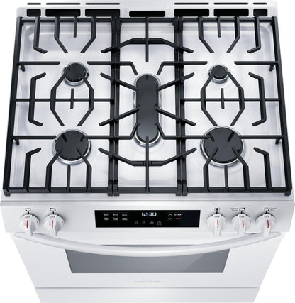 Frigidaire FCFG3062AW 30" Front Control Gas Range with Quick Boil