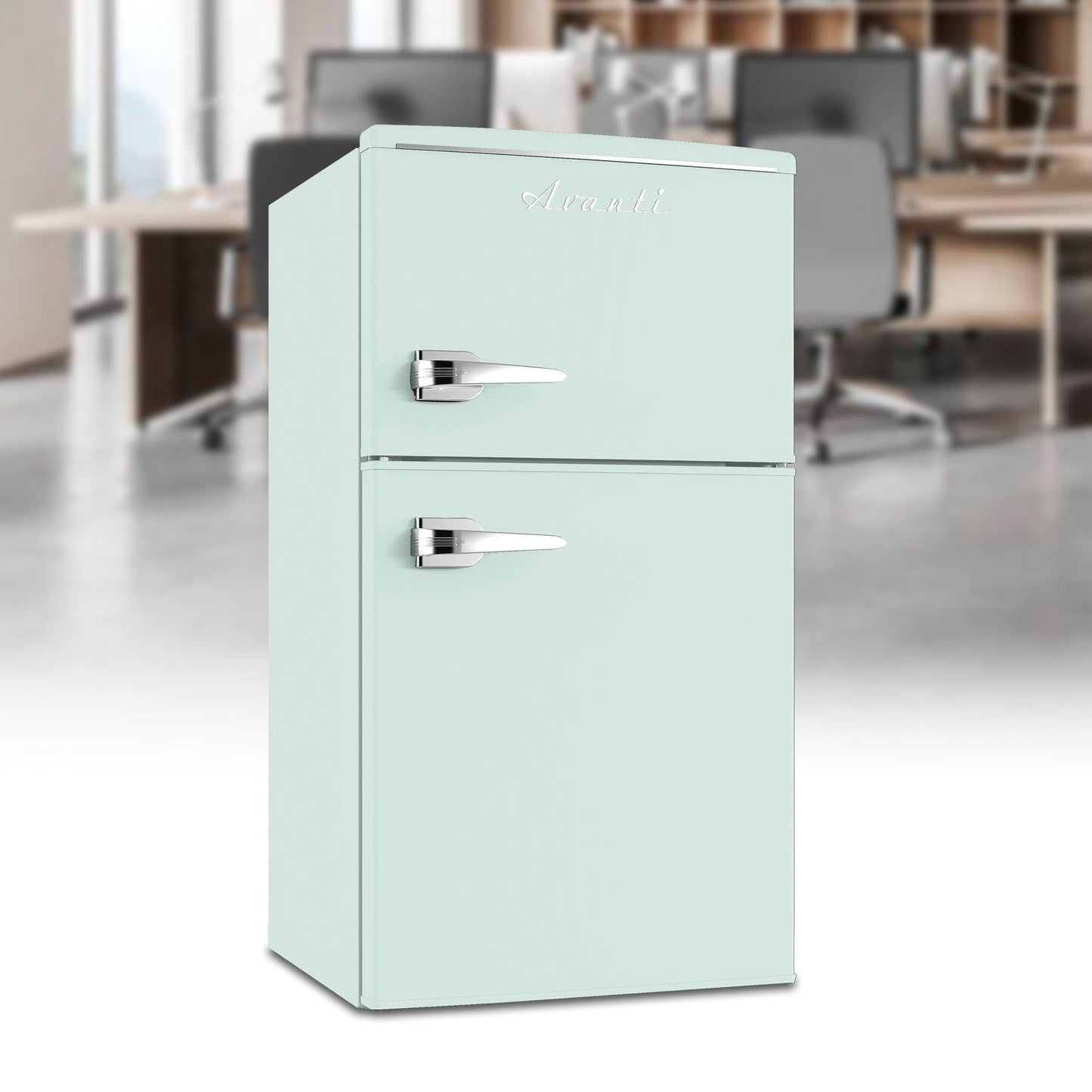 RMRT30X6BLIS Avanti 3.1 Cu. Ft. Retro Compact Refrigerator - Robin's Egg Blue
