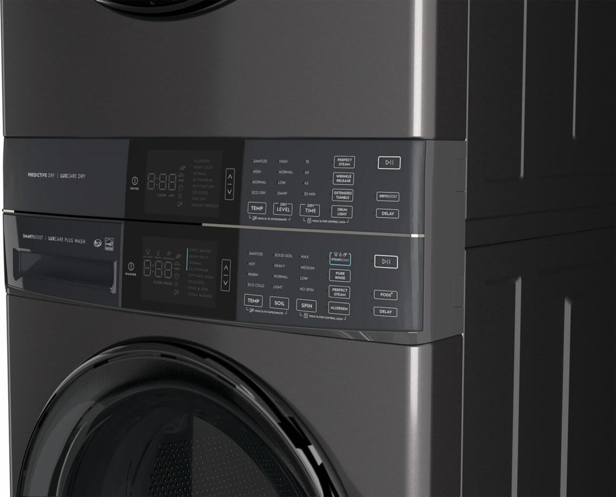 Electrolux ELTG7600AT Laundry Tower Single Unit Front Load 4.5 Cu. Ft. Washer & 8 Cu. Ft. Gas Dryer